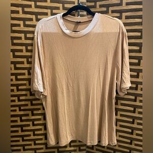 SHEIN Brown ribbed top women’s 4x plus fits 2x or 3x